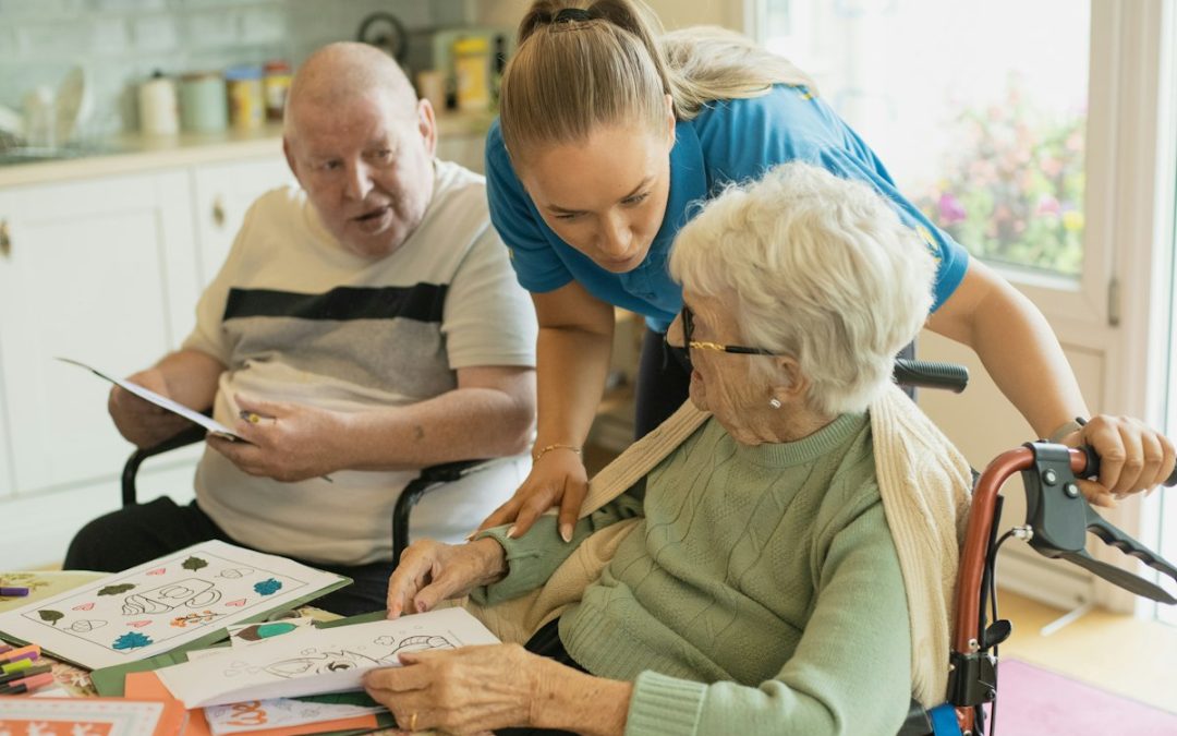Caregiver assisting senior with compassion in Singapore