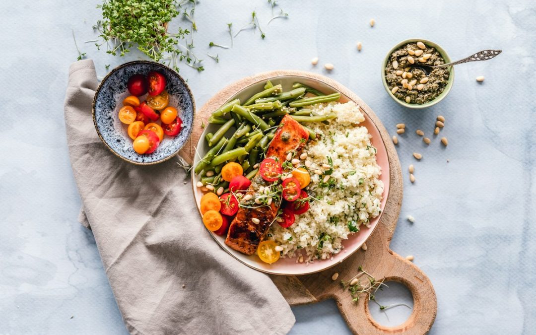 Nutritious balanced family meals and food preparation in a Singapore home